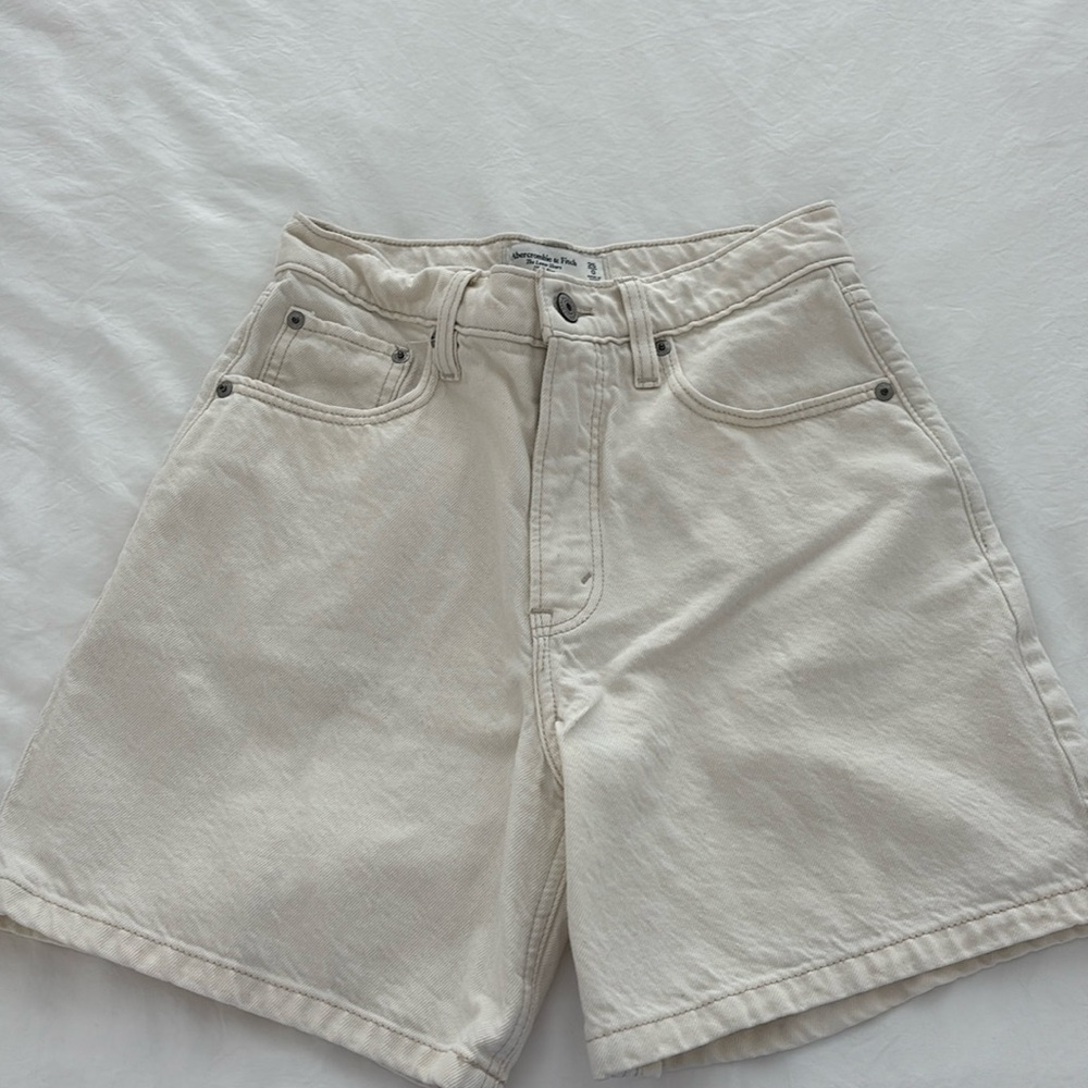 Abercrombie High Rise Jean Shorts